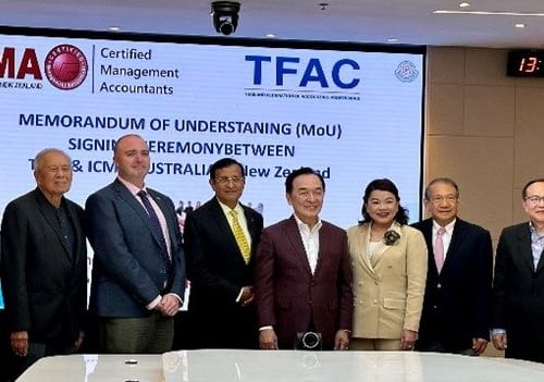 Premier Management Accounting Bodies In Thailand (TFAC) And Australia (CMA ANZ) Sign Collaboration Agreement